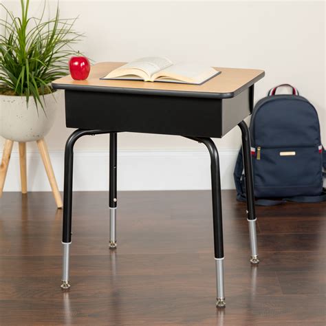 Goddard Student Desks with Open Front Metal Book 